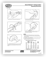 Quick Release™ Metal Tubing Cutters | Reed Manufacturing